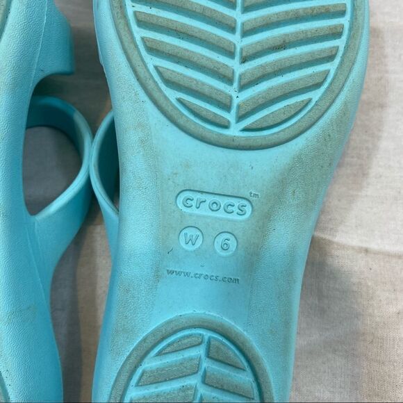 Ladies Crocs Kelli Sandals Pool Blue‎ Size 6 - Picture 11 of 11